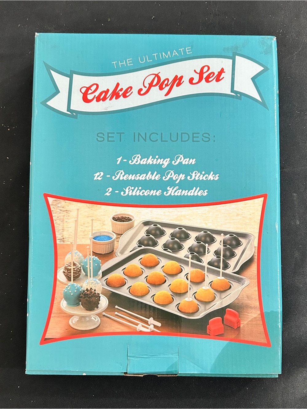 Cake Pop Set Baking Pan with Reusable Sticks and Silicone Handles